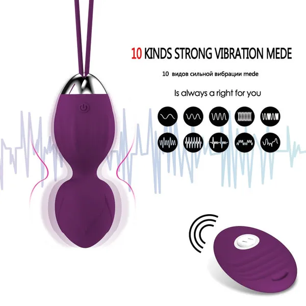10 SPEED VIBRATOR KEGEL BALLS BEN WA BALL G SPOT VIBRATOR WIRELESS REMOTE CONTROL VAGINAL TIGHTEN EXERCISE SEX TOYS FOR WOMEN sextoypremium Female Sex Toys