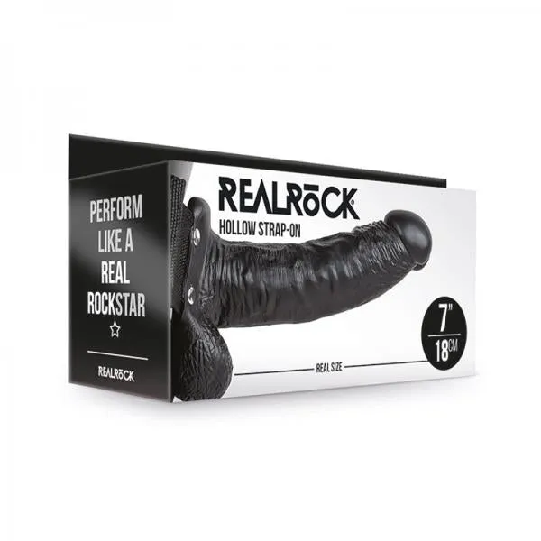 Seductucom Realrock Hollow Strap On With Balls 7 In Chocolate Female Sex Toys Seductucom Realrock Hollow Strap On With Balls 7 In Chocolate Female Sex Toys