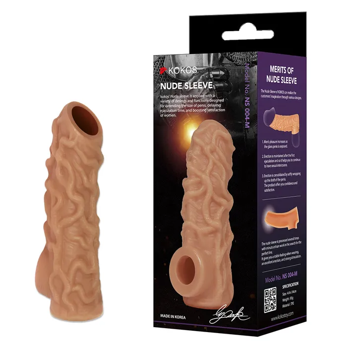 Kokos Kokos Nude Sleeve 4 Penis Extension Sleeve Male Sex Toys