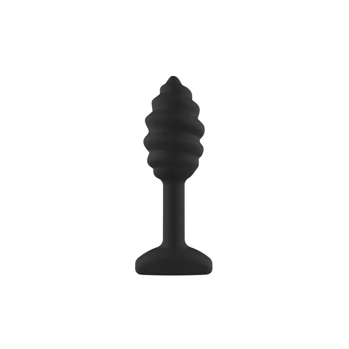Anal ToyJoy Small Embossed Toyjoy Swirl Silicone Butt Plug