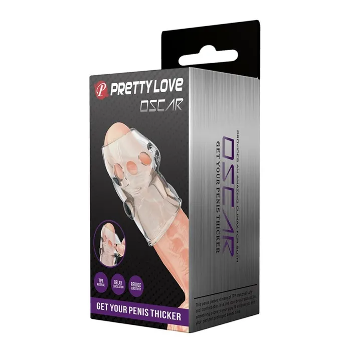 Pretty Love Male Sex Toys Pretty Love Oscar Clear Penis Sleeve