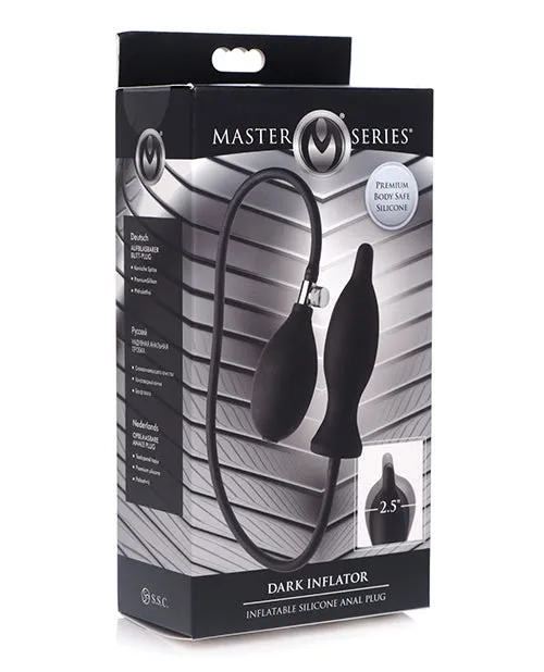 Anal Master Series Dark Inflator Inflatable Silicone Anal Plug Black Xr LLC