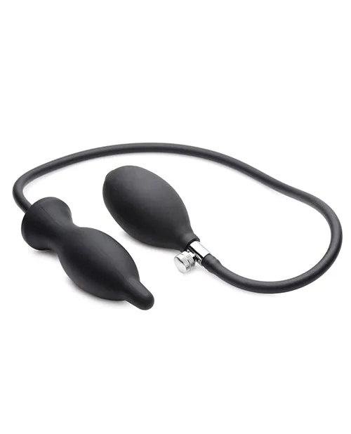 Anal Master Series Dark Inflator Inflatable Silicone Anal Plug Black Xr LLC