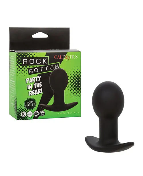 Anal Rock Bottom Pop Anal Probe Black California Exotic Novelties