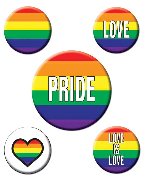 Beistle Anal Rainbow Rainbow Party Buttons