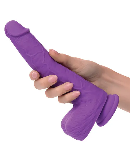 California Exotic Novelties Vibrators Silicone Studs Rechargeable Gyrating Thrusting Vibrator Purple
