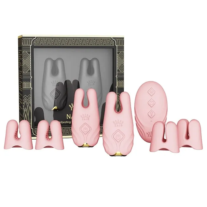 Female Sex Toys Zalo Zalo Nave Remote Vibrating Nipple Clamps
