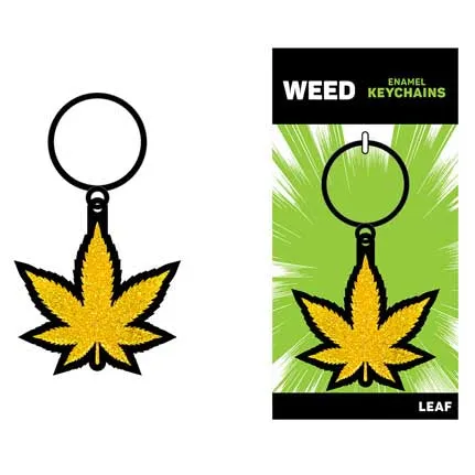 iloveexcitement Vibrators Wood Rocket Gold Glitter Leaf Keychain