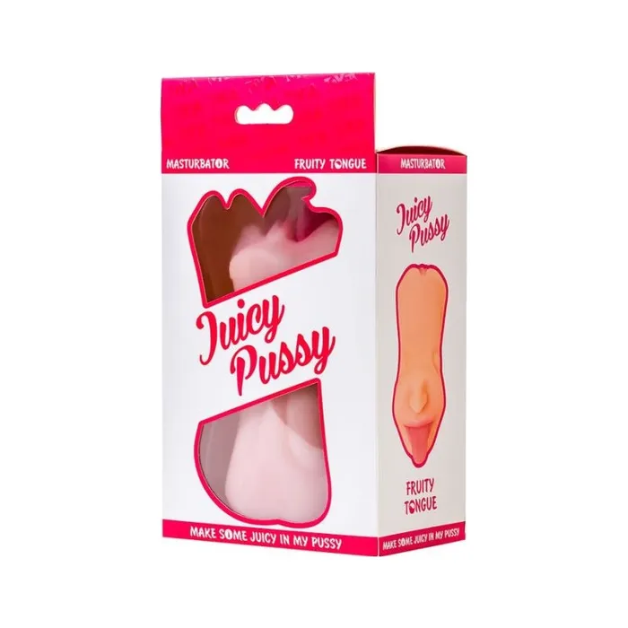 Juicy Juicy Fruity Tongue Masturbator 19cm Flesh Male Sex Toys