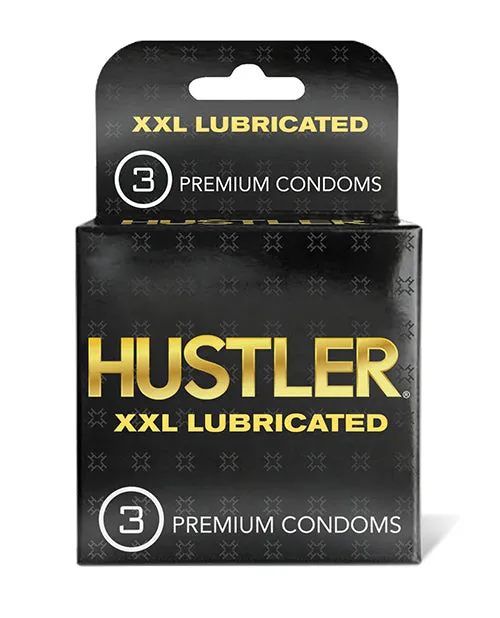 Lbc Products INC Male Sex Toys Hustler XXL Lubricated Premium Condoms Pack of 3 Lbc Products INC Male Sex Toys Hustler XXL Lubricated Premium Condoms Pack of 3