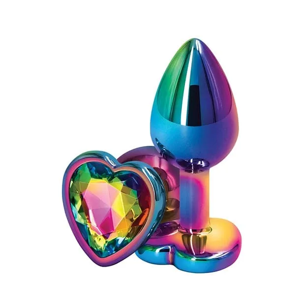 Rear Assets Multicolor Heart Butt Plug NS Novelties Anal