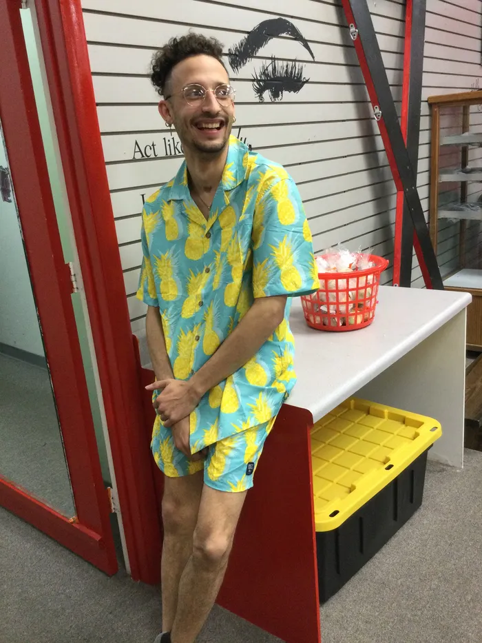 Spicy tuna pineapple swim trunks exist sports line Vibrators