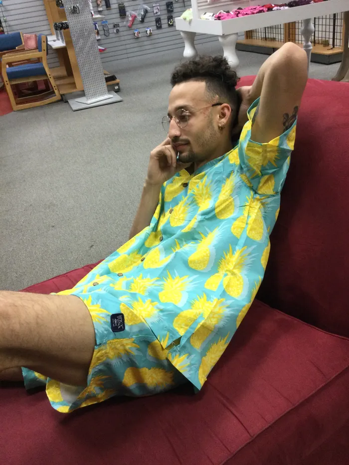 Spicy tuna pineapple swim trunks exist sports line Vibrators