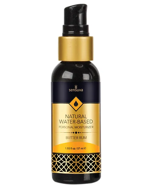 Butter Rum Natural Water Based Moisturizer Sensuva Valencia Naturals Vibrators