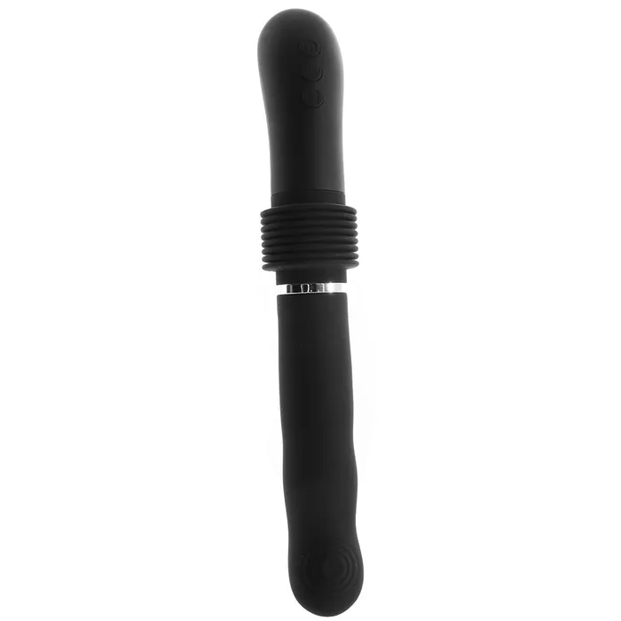 Evolved GForce Thruster Rechargeable Silicone Thrusting Vibrator With Suction Cup Attachment Black Nalpac Female Sex Toys