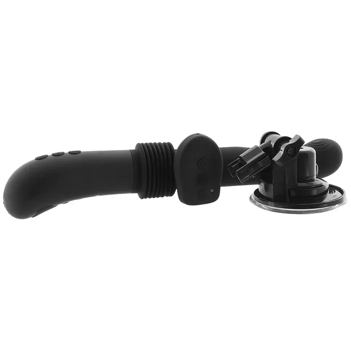 Evolved GForce Thruster Rechargeable Silicone Thrusting Vibrator With Suction Cup Attachment Black Nalpac Female Sex Toys