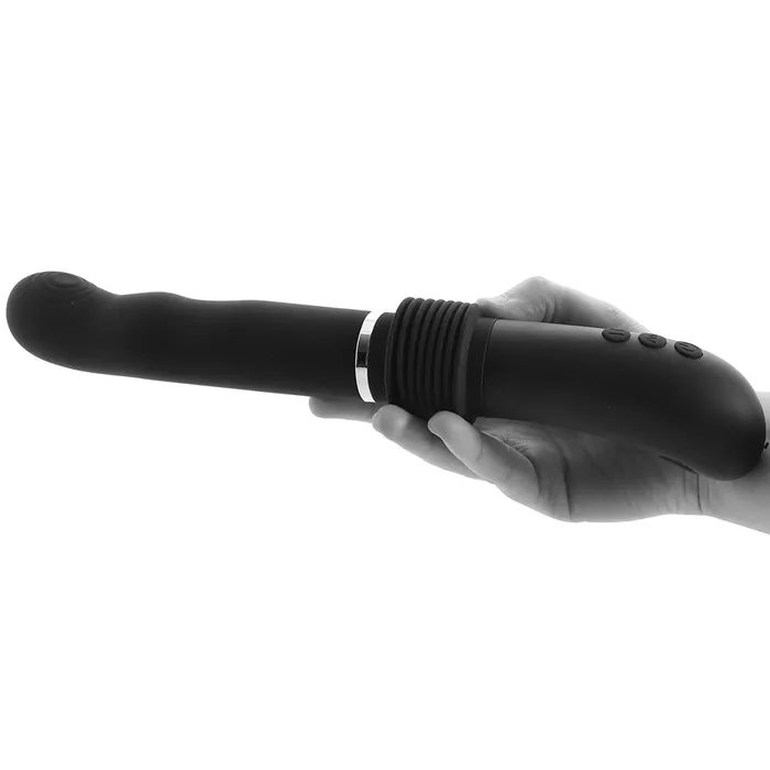 Evolved GForce Thruster Rechargeable Silicone Thrusting Vibrator With Suction Cup Attachment Black Nalpac Female Sex Toys