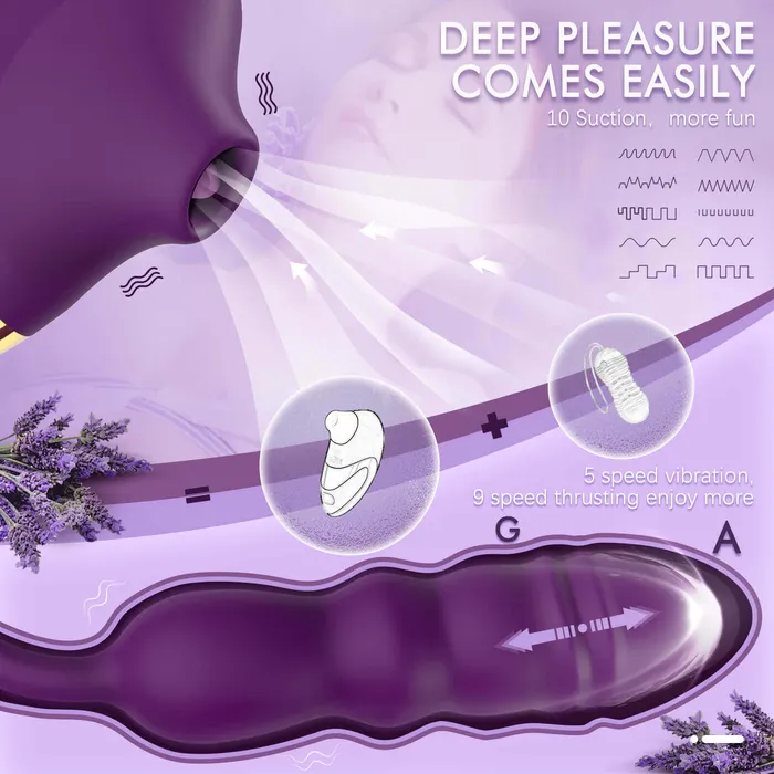Female Sex Toys Sohimi ALPHA Sucking Thrusting GSpot Vibrator Dildo Plug Sohimi