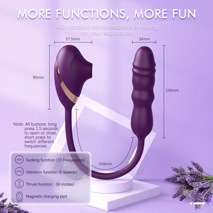 Female Sex Toys Sohimi ALPHA Sucking Thrusting GSpot Vibrator Dildo Plug Sohimi