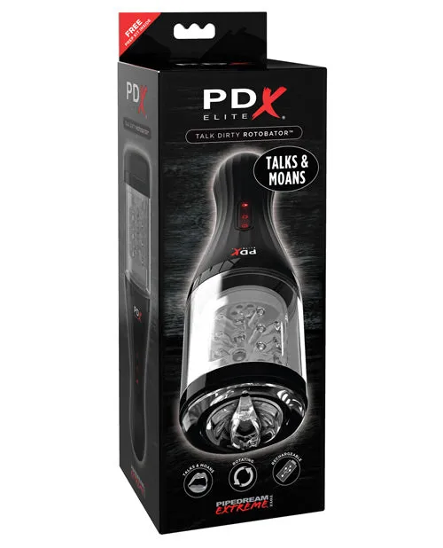 Vibrators Pipedream Products Pipedream Extreme Toyz Talk Dirty Rotobator