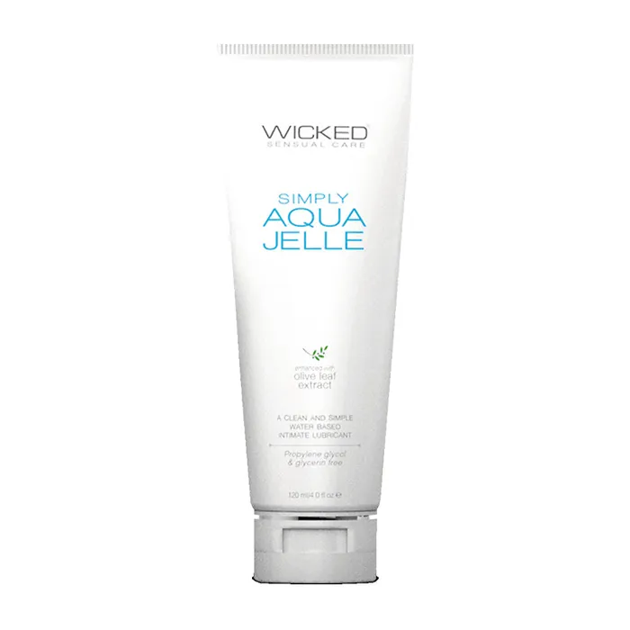 Wicked Simply Aqua Jelle Water Based Lubricant 4 oz Nalpac Lubricants
