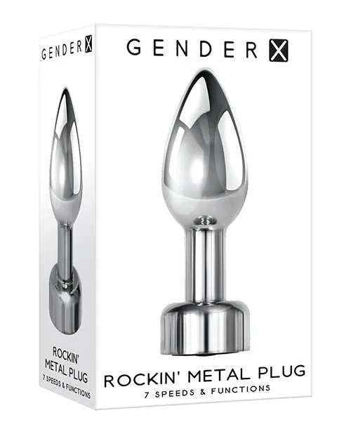 Anal GenderX Gender X Rockin Metal Plug Chrome