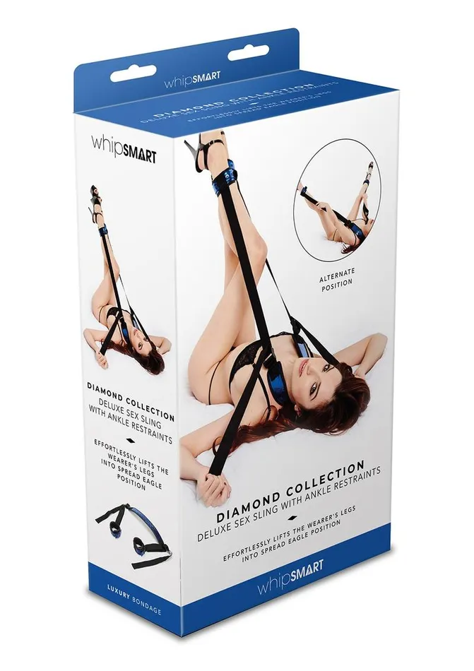 Couples Diamond Collection Deluxe Sex Sling with Ankle Restraints Whipsmart Couples Diamond Collection Deluxe Sex Sling with Ankle Restraints Whipsmart