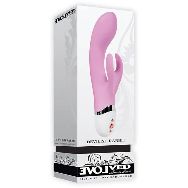Female Sex Toys Evolved Novelties Rechargable Silicone Devilish Rabbit Lavender