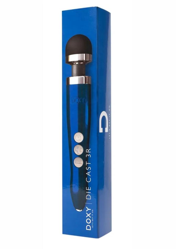 Vibrators Doxy Massagers Doxy Die Cast 3 USB Rechargeable Vibrating Wand Massager Blue Flame Vibrators Doxy Massagers Doxy Die Cast 3 USB Rechargeable Vibrating Wand Massager Blue Flame