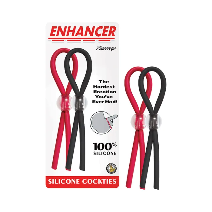 Anal Nasstoys Enhancer Silicone Cockties Red Black