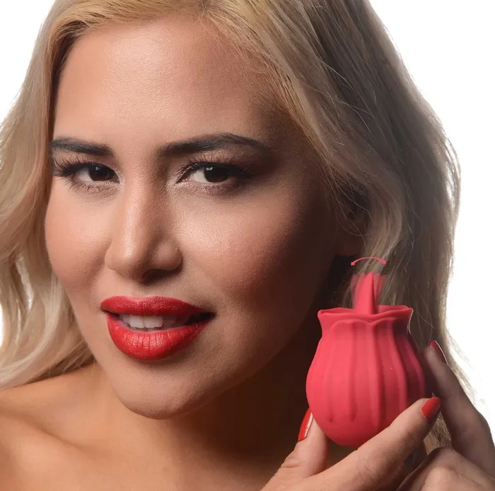 Bloomgasm Wild Violet 10X Licking Stimulator Red Inmi Vibrators