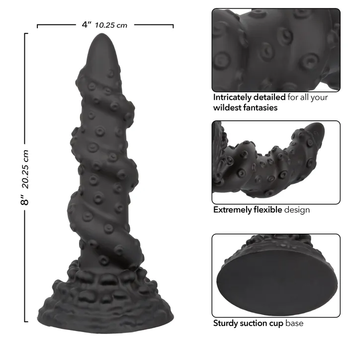 CalExotics Dildos The Kraken Extreme 8 Inch Thick Textured Silicone Monster Dong