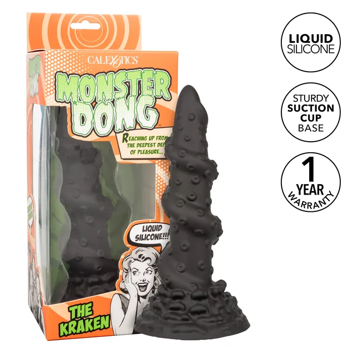 CalExotics Dildos The Kraken Extreme 8 Inch Thick Textured Silicone Monster Dong