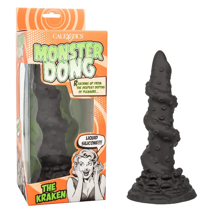 CalExotics Dildos The Kraken Extreme 8 Inch Thick Textured Silicone Monster Dong