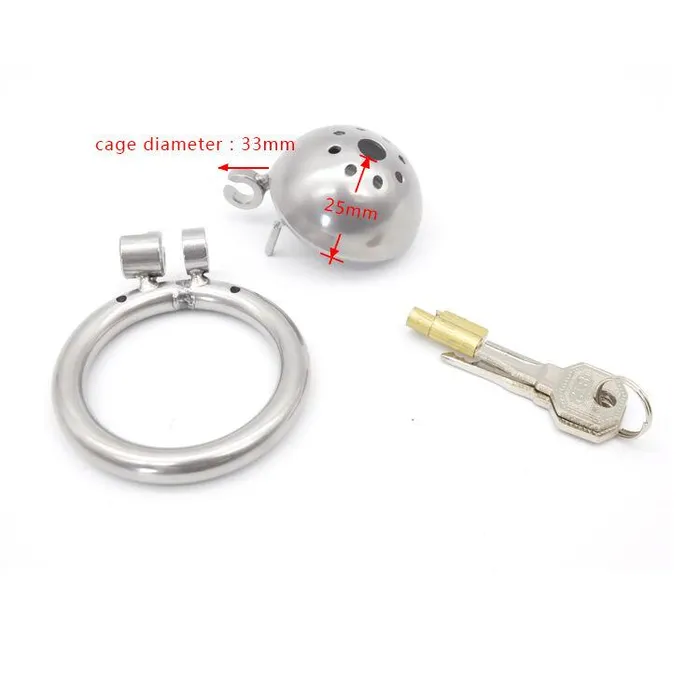 CHASTITY CAGE CO Anal Small Metal Chastity Device 098 inch long