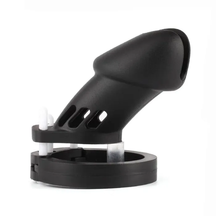 CHASTITY CAGE CO Dildos Males Black Silicone Device Cage 315 Inches and 374 Inches Long