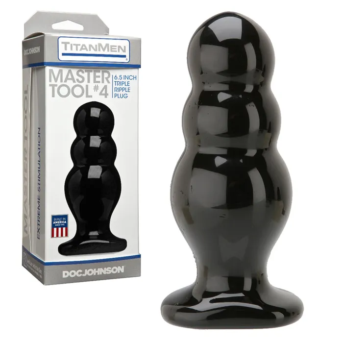 Doc Johnson Anal Titanmen Master Tool 4 Black