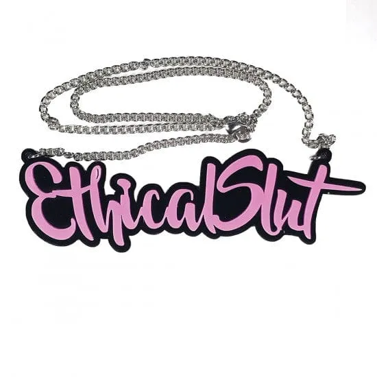 entrenue Vibrators Geeky Kinky Ethical Slut Necklace