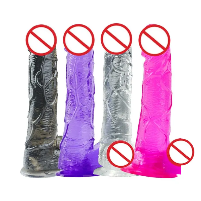 House of Dasein Dildos Realistic Dildos Realistic Jelly Dildo Deep Throat Training Cock And Balls Dong