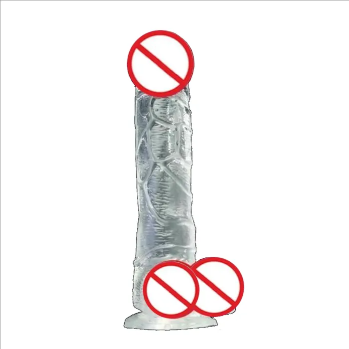 House of Dasein Dildos Realistic Dildos Realistic Jelly Dildo Deep Throat Training Cock And Balls Dong