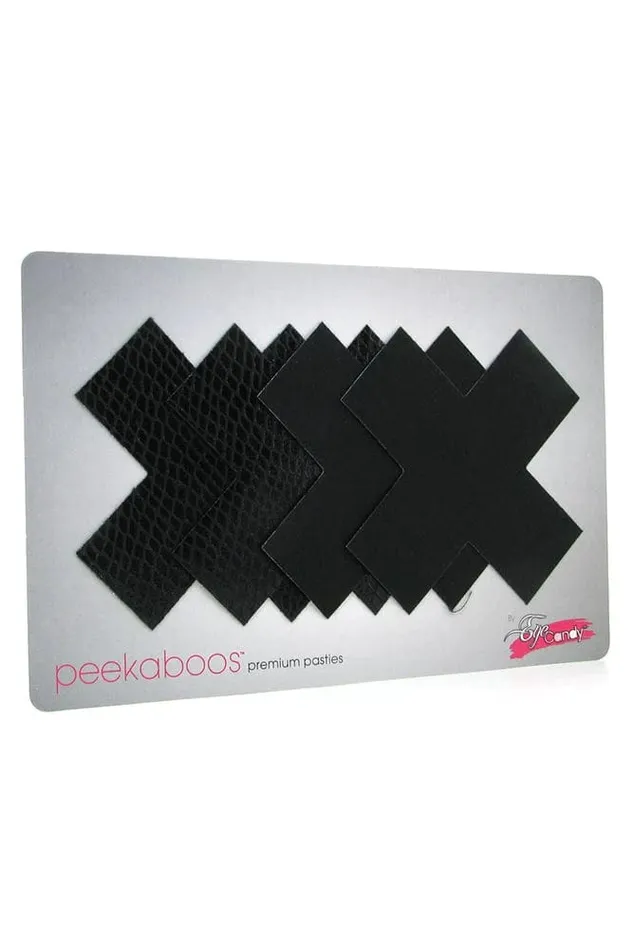 pink cherry Anal XGen Peekaboos Classic Black X Pasties