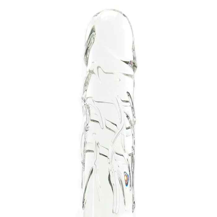 pink cherry Dildos Spartacus Blown Large Realistic Glass Dildo in Clear