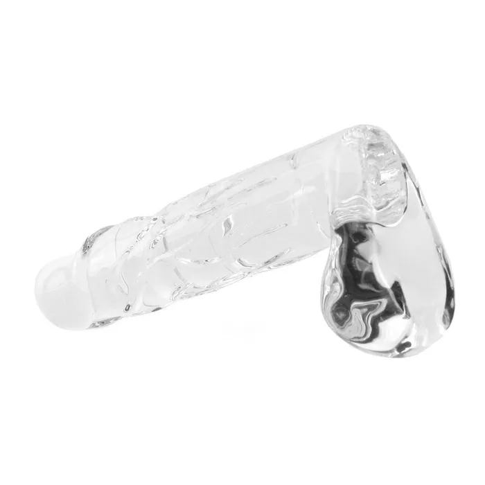 pink cherry Dildos Spartacus Blown Large Realistic Glass Dildo in Clear