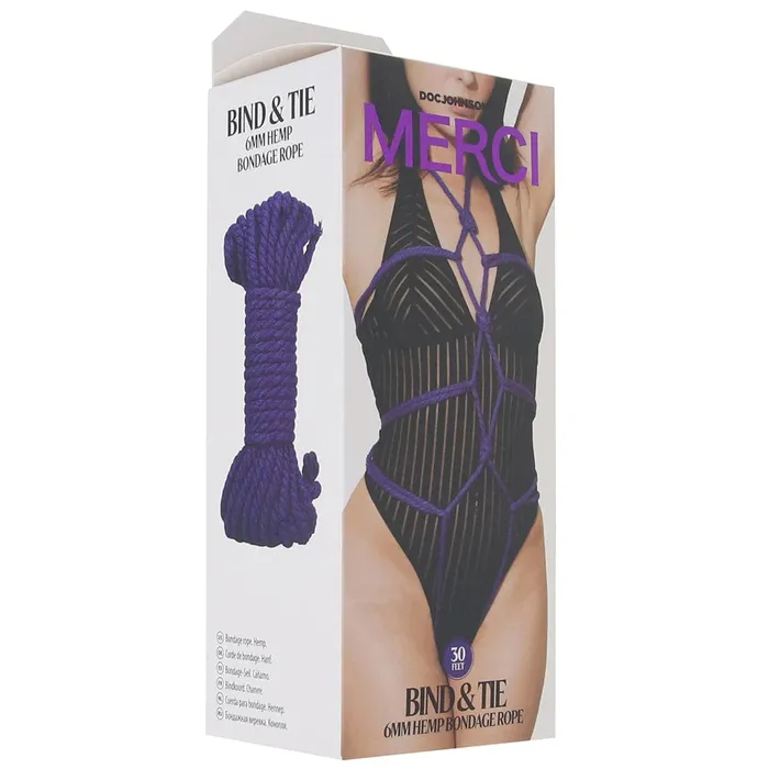 pink cherry Female Sex Toys Merci Bind Tie Hemp Rope in Sizes 30ft 50ft