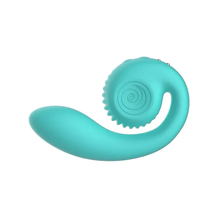 Snail Vibe Snail Gizi Compact Ultra Powerful 2 Motor Dual Stimulating Vibrator Blue Vibrators