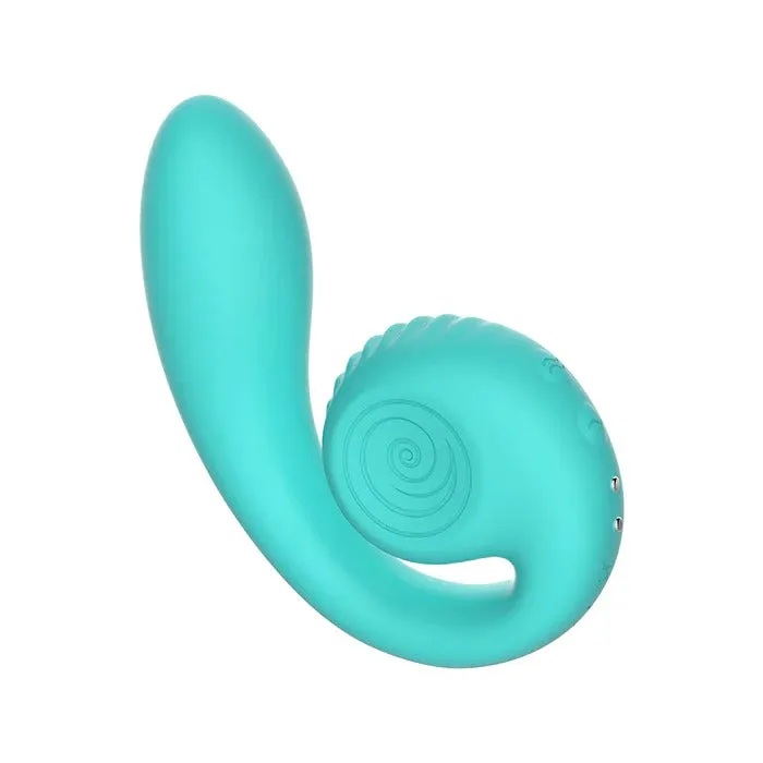 Snail Vibe Snail Gizi Compact Ultra Powerful 2 Motor Dual Stimulating Vibrator Blue Vibrators