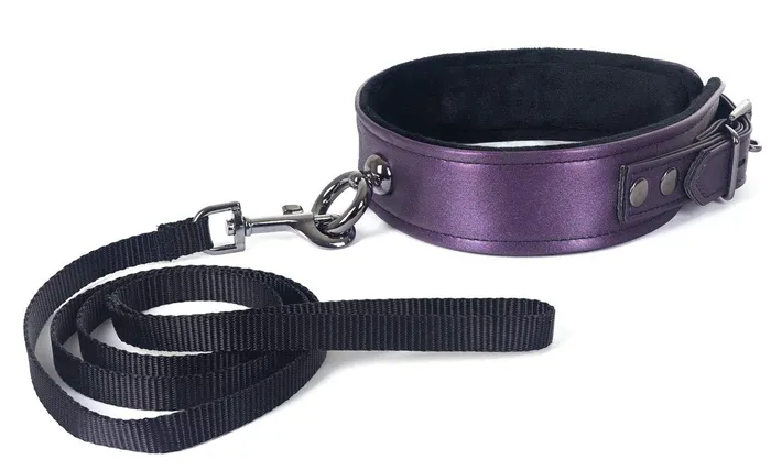 Vibrators Spartacus Galaxy Legend Collar Leash Purple