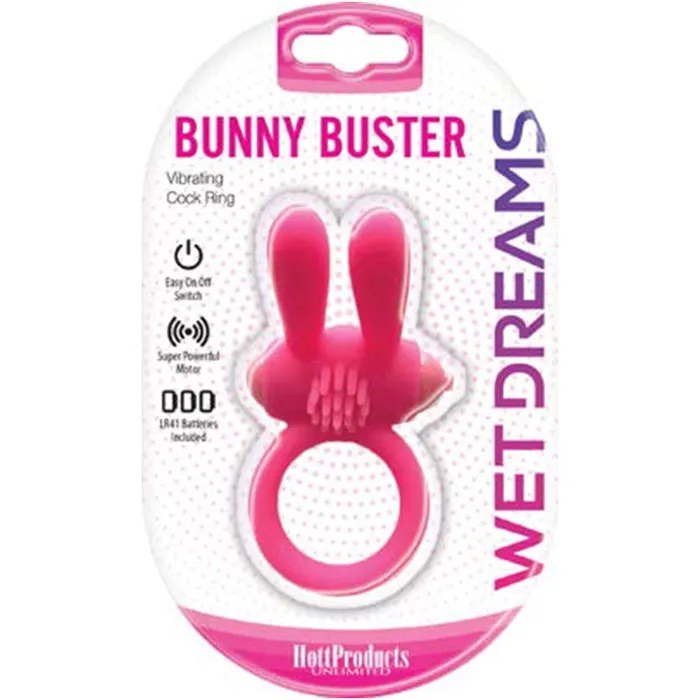 Wet Dreams Bunny Buster Cock Ring Hott Products Unlimited Male Sex Toys
