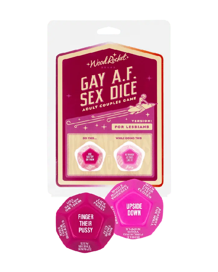 Wood Rocket Products Female Sex Toys Wood Rocket Gay AF Sex Dice For Lesbians Gay Men Wood Rocket Products Female Sex Toys Wood Rocket Gay AF Sex Dice For Lesbians Gay Men