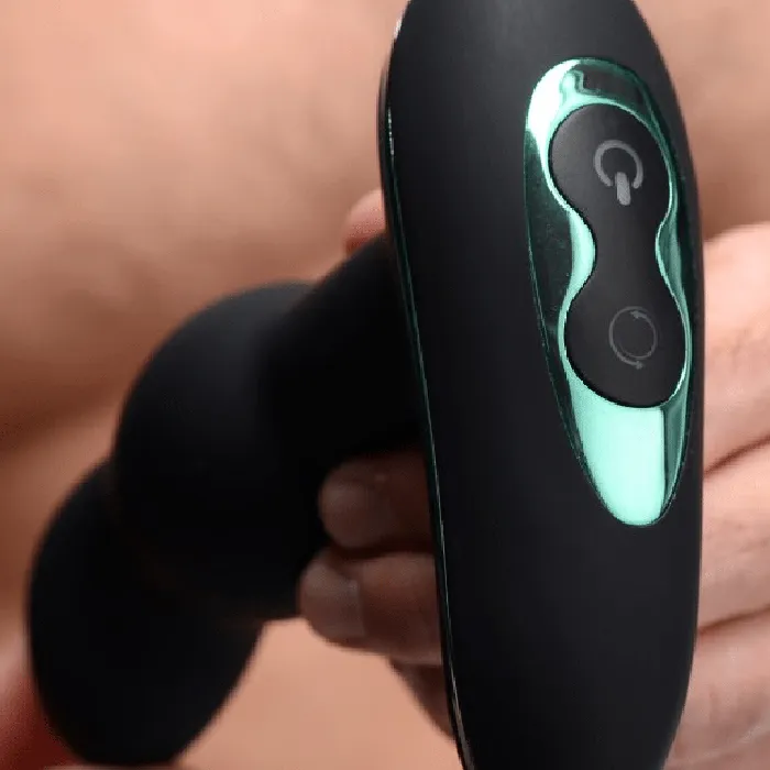 XR Brands Female Sex Toys Rimsation Silicone Prostate Vibrator with Rotating Beads